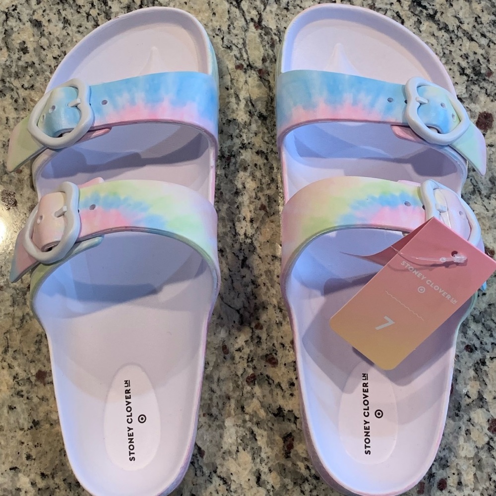 STONEY CLOVER LANE X TARGET Tie Dye 
Sport Strap Sandals -NWT  Size 7 💗